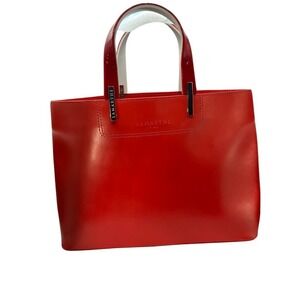 Lamarthe Portofino Tote Bag Womens Red Leather PP104 Luxury Dust Bag Care Card